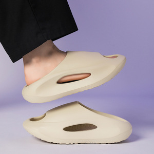 Sandales d'été blanches à bout ouvert pour hommes, à semelle épaisse, rehaussantes, respirantes, pour la plage et l'extérieur - Product Image 2