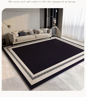 Tapis colorés sans perte antidérapant petit tapis de chambre d'adolescent fausse laine doux mignon dessin animé tapis