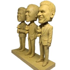 Exquis dynamique vibrant mignon personnage hôte personnalisé Bobble Head joyeux figurines en résine Unique drôle articles décoratifs de bureau - Product Image 5