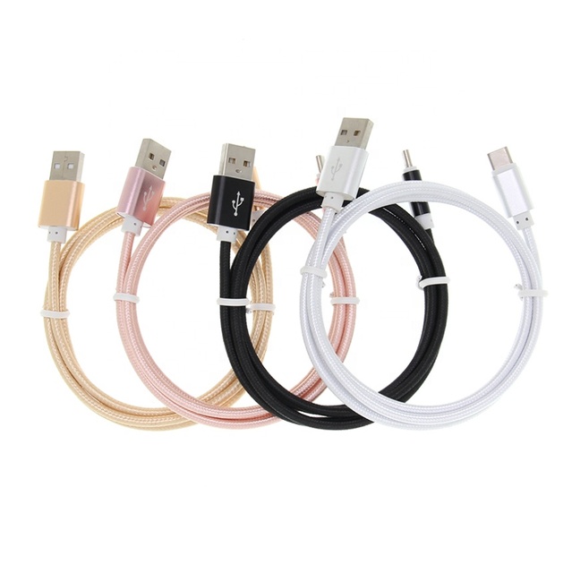High Speed Nylon Braided Micro USB Data Cable 2m Fast Charging Micro Charger Cables for Android Smart Phone