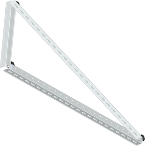 Support triangulaire solaire inclinable réglable de 15 à 30 degrés avec fixation à angle fendu pour toit plat et sol – Kit d'inclinaison universel |   ArtSign - Product Image 2