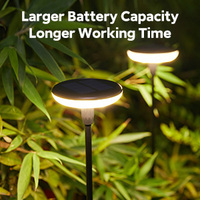 Nouveau Style IP65 LED Solaire Jardin Lumière Lampe Extérieure pour Fleurs Patio Pelouse Chemin