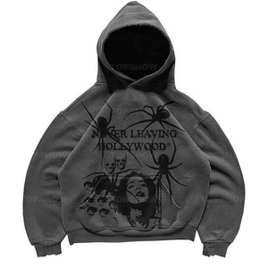 เสื้อฮู้ดซักกรดมีฮู้ดสำหรับผู้ชายผ้าฝ้าย100% ซักกรดแบบลำลองสำหรับฤดูหนาวสินค้ามาใหม่2025 - Product Image 6