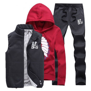 <span class=keywords><strong>Tuta</strong></span> Sportiva Invernale da <span class=keywords><strong>Coppia</strong></span> con Fodera in Pile, Stile Coreano, con Cappuccio, Gilet e Pantaloni, Set Tre Pezzi Trendy - Product Image 2
