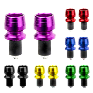 Embouts de guidon universels en aluminium pour moto avec bouchons anti-chute - Product Image 5