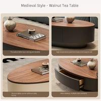 Meja Kopi Kayu Mewah Modern untuk Perabot Rumah, Meja Kopi untuk Ruang Tamu Gaya Modern