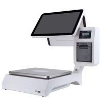 Báscula POS OEM con IA y Cámara de Reconocimiento, Impresión de Etiquetas de Peso, Caja Registradora, Báscula con IA
