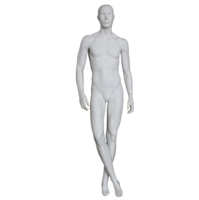 Mannequin masculin réaliste en fibre de verre corps entier mode posant Mannequins buste blanc hommes mannequin factice support pour affichage de vêtements