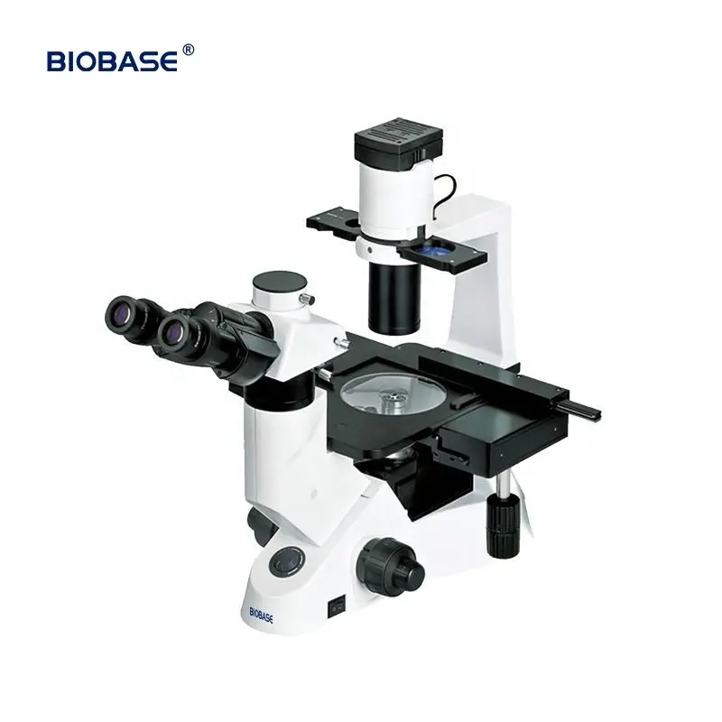 مجهر بكاميرا رقمية للاستقطاب الفلورسنت العكسي البيولوجي من BIOBASE مجهر جيمولوجي رقمي