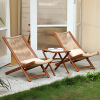 Chaise pliante d'extérieur en rotin pour la maison, imperméable et résistante aux UV, avec dossier en métal, pour la cour et le camping