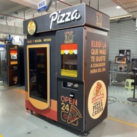 Máquina Expendedora de Pizza Totalmente Automática con Estilo Personalizable de Adhesivo Publicitario y Sistema de Pago con Tarjeta Personalizada y Código QR para Interiores y Exteriores