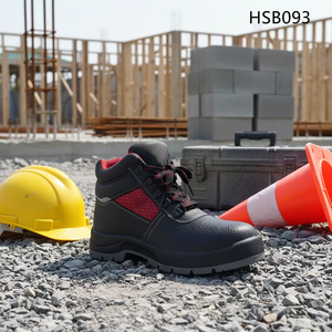 Chaussures de sécurité noires ZYF, design haute visibilité pour opérations nocturnes à faible visibilité, résistantes aux chocs pour la réparation automobile, bottes de travail pour hommes HSB089 - Product Image 4