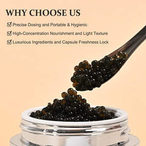 Nhãn Hiệu Riêng Hữu Cơ Vegan Đen Caviar Da Dưỡng Ẩm sâu Nâng Glowing Capsule Mặt Kem Dưỡng Ẩm Kem Với Vitamin E - Product Image 2