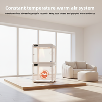 Nid pour chat de luxe moderne de haute qualité en matériau ABS, désodorisant à air frais, contrôle constant de la température, série G3, 110-240V