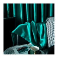 Nouveauté en gros : Rideaux occultants personnalisables en satin de soie artificielle, jacquard damassé brillant et tissé, épais, pour salon