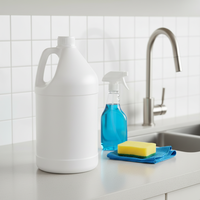 Bouteille en plastique HDPE de 1 gallon pour shampoing liquide, lotion, conteneur, baril/seau/jerrycan pour peinture