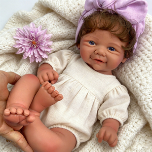 Reborn Baby Dolls, 55 cm Silicone Souple Nouveau-né Bébé Poupée 22