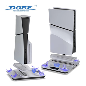 Ventilateur de refroidissement multifonction DOBE pour PS5, chargeur de manette, station de charge <span class=keywords><strong>VR</strong></span>, support vertical pour PS5/<span class=keywords><strong>Slim</strong></span>/Pro, accessoires de jeu - Product Image 3