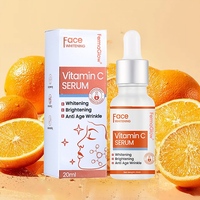 Sérum Visage Éclaircissant Anti-âge et Anti-taches à la Vitamine C Fermentée, Acide Hyaluronique et Niacinamide, Antioxydant et Anti-rides