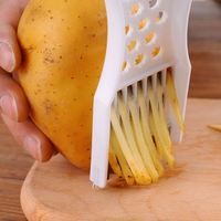 Fabrieksgroothandel PP plastic groente komkommer aardappel fruit snijder/hakselaar makkelijk schoon te maken keukengereedschap