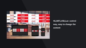 จอโฆษณา LED แบบเลื่อนได้ P1.2 P1.<span class=keywords><strong>5</strong></span>วิดีโอแบบ P1.8บาร์ยืดหน้าจอโฆษณา - Product Image 5