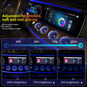 Kits d'intérieur de buse de turbine pour <span class=keywords><strong>Mercedes</strong></span> Benz <span class=keywords><strong>Classe</strong></span> C/<span class=keywords><strong>GLC</strong></span>/<span class=keywords><strong>Classe</strong></span> E W213 W205 X253 LED 64 lumière ambiante évent lampe décorative - Product Image 6