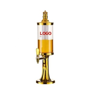 Distributeur de bière et de vin portable en plastique pour restaurant et hôtel, avec tube à glace LED, tour à bière, 1,5L-3L - Product Image 1