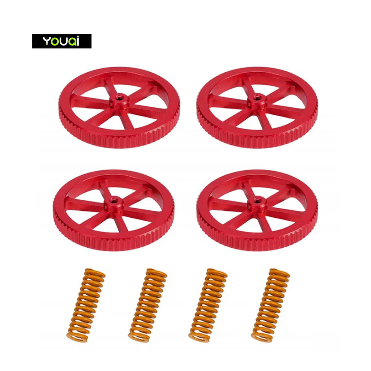 YouQi 3D Parts Hot Bed Die Springs Printer Compression Springs Aluminum Hand Twist Leveling Nut
