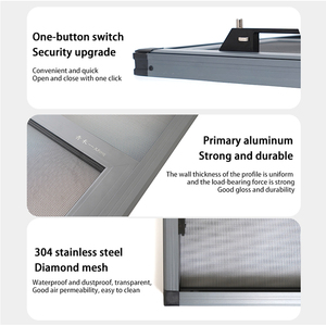 JUFENG <span class=keywords><strong>Moustiquaire</strong></span> <span class=keywords><strong>Moustiquaire</strong></span> Cadre de fenêtre Profil en aluminium <span class=keywords><strong>Volet</strong></span> de fenêtre - Product Image 5