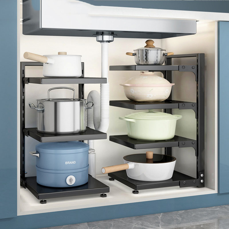 Multi Layer Floor Standing Pot Rack