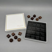 Ensemble d'emballage cadeau en feuille d'or Shengcan avec insert pour truffes au chocolat, sac en papier, boîte en papier rigide