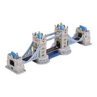 Kit de Manualidades DIY, Rompecabezas 3D del Puente de Londres/Puente de la Torre, Rompecabezas 3D de Arquitectura Mundialmente Famosa, Modelo 3D de Juguete, Regalo