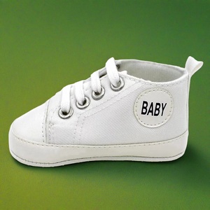 Sepatu bayi perempuan kasual bertali uniseks terlaris sepatu bayi Pre Walker kanvas - Product Image 6