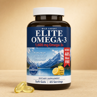 Acides gras oméga-3 EPA DHA Huile de poisson naturelle Capsules molles pour adultes