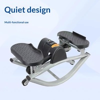Appareil de fitness multifonctionnel silencieux en acier, de style euro-américain, pour la maison, avec pédale à tapis et corde de traction, à mouvement oscillant en U