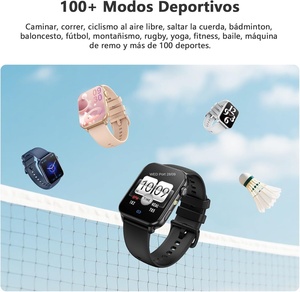 Reloj Inteligente Blackview para Mujer - Notificaciones de Llamadas y Mensajes, Pantalla LED de 1.91 Pulgadas, Linterna, SpO2, Pulsómetro, Monitor de Sueño - Product Image 5