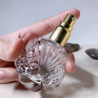 Vente en gros de flacons de parfum de voyage rechargeables uniques de 15 ml, flacon de parfum de poche en verre avec atomiseur