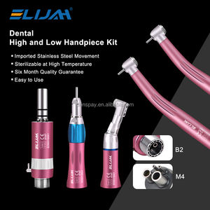 Kit de turbine dentaire à faible vitesse, moteur pneumatique, droite/à angle droit, 2/4 trous - Product Image 3