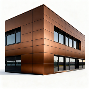Panneau composite en aluminium ACP moderne ignifuge de 6 mm, échantillon gratuit disponible, utilisation en extérieur, matériaux de façade pour bâtiments d'hôtels en provenance de Chine - Product Image 1