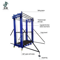 Échelles électriques, échafaudages, plateformes élévatrices, capacité, échafaudage électrique pliable mobile pour la construction