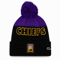 Chapeau d'hiver tricoté personnalisé 100% acrylique rouge et violet avec logo brodé jacquard, à revers, ajustement extensible pour usage quotidien, cadeau de vacances