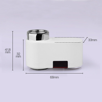 Robinet à détecteur infrarouge moderne à poignée unique Robinet d'eau automatique pour salle de bain ou hôtel Mitigeurs monotrou