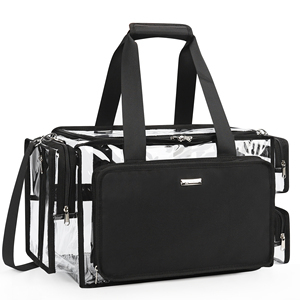 Relavel professionale Makeup Artist chiaro sacchetto di stoccaggio con Multi scomparto di grande capacità borsa per il trucco per artisti di trucco - Product Image 1