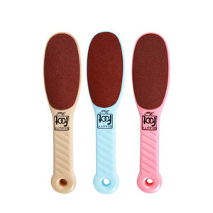 Foot File Callus Remover Heel Scraper Pedicure Tool Pink Blue Khaki Color Stainless Steel Material 68g - Product Image 1