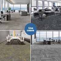 Alfombra Modular Arquitectónica QIANQIAO con Diseño de Panal de Abeja, 50x50cm, Nailon 6 Premium para Proyectos de Interiores de Edificios de Oficinas de Grado A