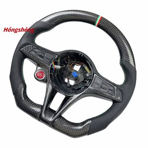 Volante Riscaldato di Lusso in Fibra di Carbonio Personalizzato per Alfa Romeo Giulia Accessorio Interno Auto di Alta Gamma - Product Image 3