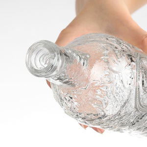 200ml 375ml 500ml 750ml 1000mL Transparente Redondo Vacío Flint Glass Licor Vino Whisky Vodka Tequila Botella Con Personalizable <span class=keywords><strong>Pl</strong></span> - Product Image 4