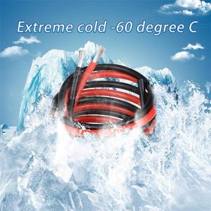 Alambre <span class=keywords><strong>de</strong></span> <span class=keywords><strong>silicona</strong></span> industrial <span class=keywords><strong>de</strong></span> 12 AWG y 600V, alambre <span class=keywords><strong>de</strong></span> cobre estañado trenzado flexible rojo y negro <span class=keywords><strong>de</strong></span> 10 pies, alambre <span class=keywords><strong>de</strong></span> alta permeabilidad, cables blandos - Product Image 5