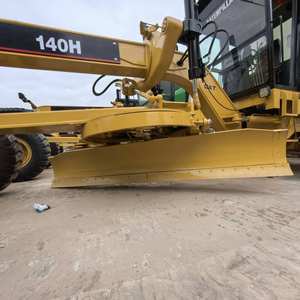 Japón original de segunda mano Caterpillar 140H motoniveladora precio barato usado CAT 140H 140K motoniveladoras medias en Shanghai Yard - Product Image 4
