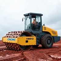 Rouleau vibratoire CNCMC TRS12 de 12 tonnes avec tambour à pattes optionnel pour la compactation des sols humides et cohésifs
